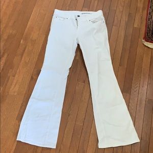 Gap Premium Flare White Jeans- size 12 tall